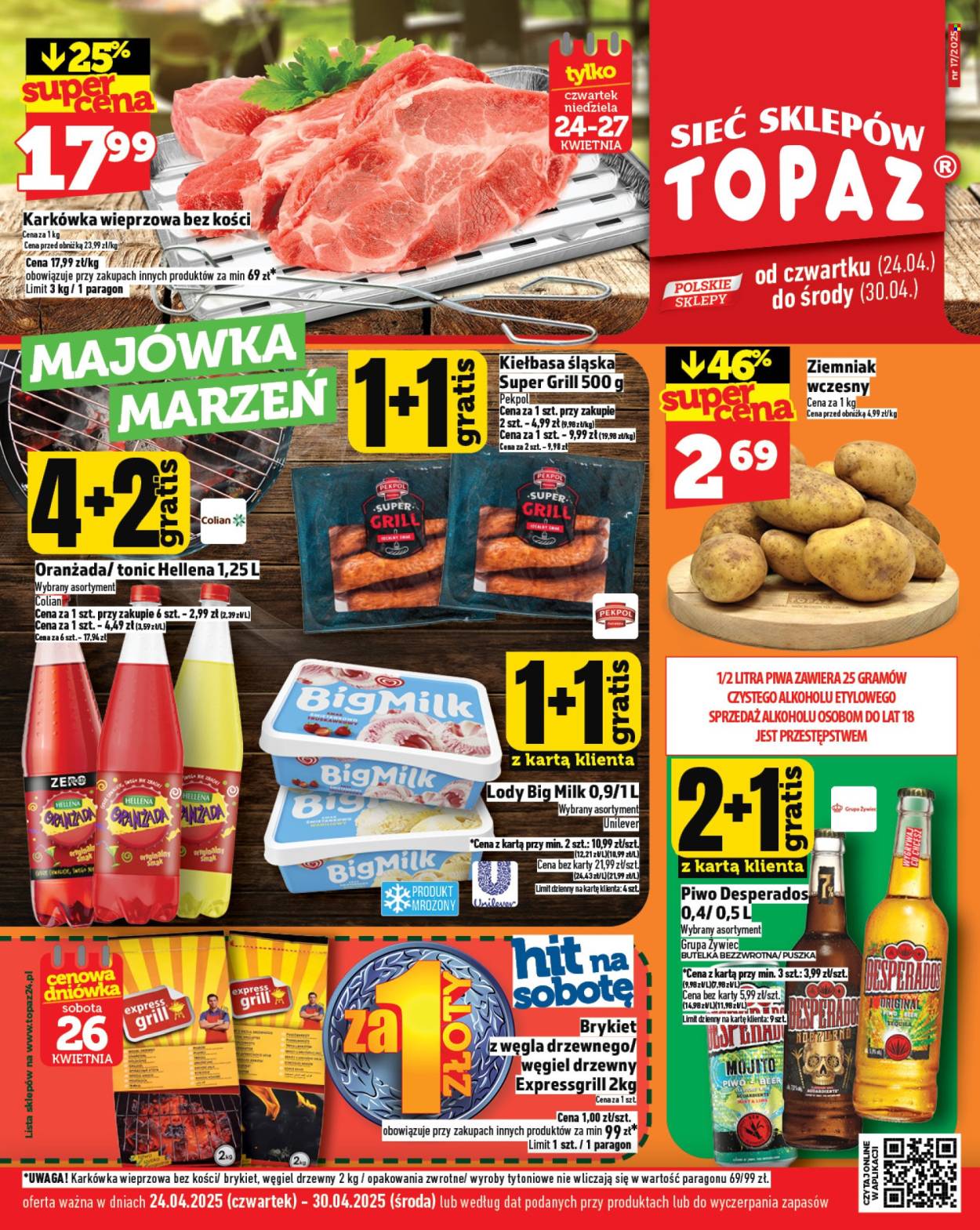 Gazetka Topaz - 24.04.2025 - 30.04.2025. Strona 1