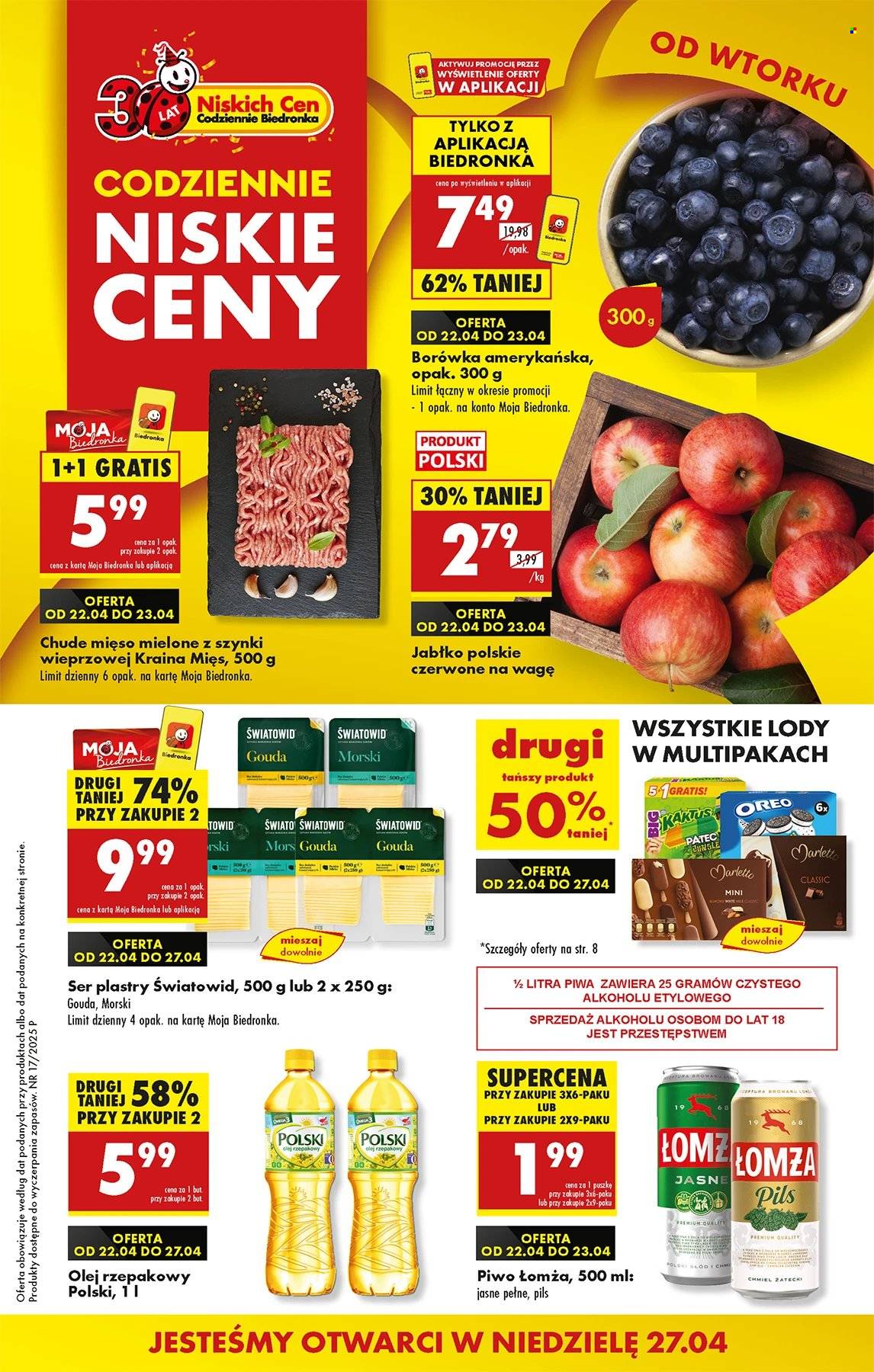 Gazetka Biedronka - 22.04.2025 - 27.04.2025. Strona 1