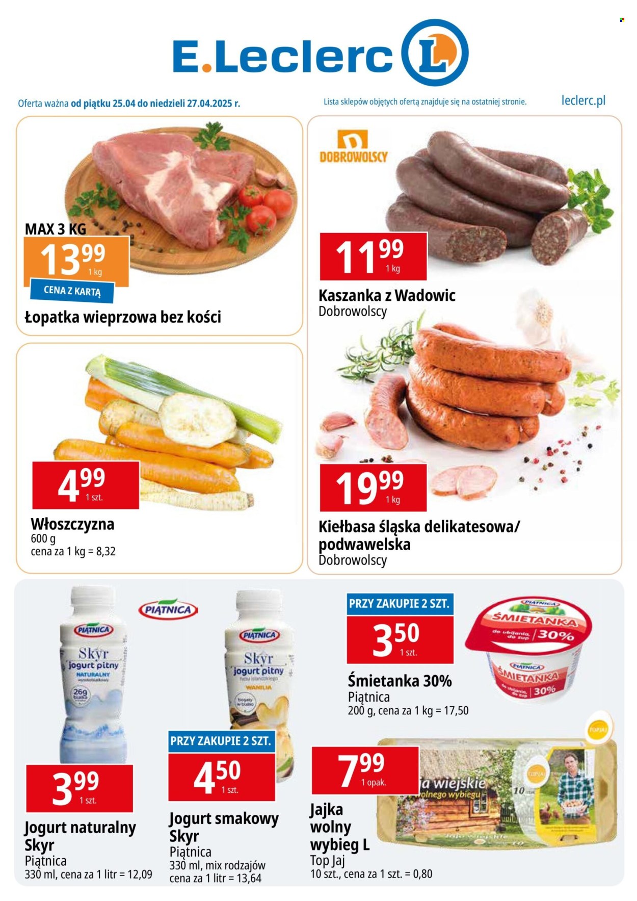 Gazetka E.Leclerc - 25.04.2025 - 27.04.2025. Strona 1
