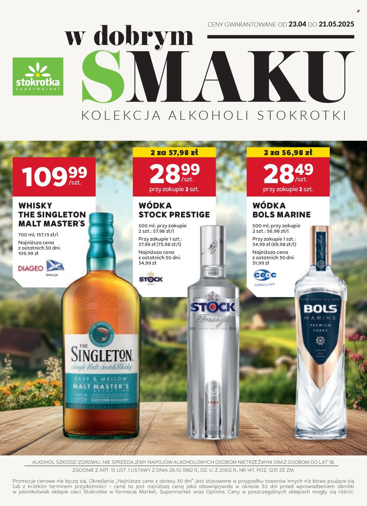 Gazetka Stokrotka Supermarket - 23.04.2025 - 21.05.2025. Strona 1