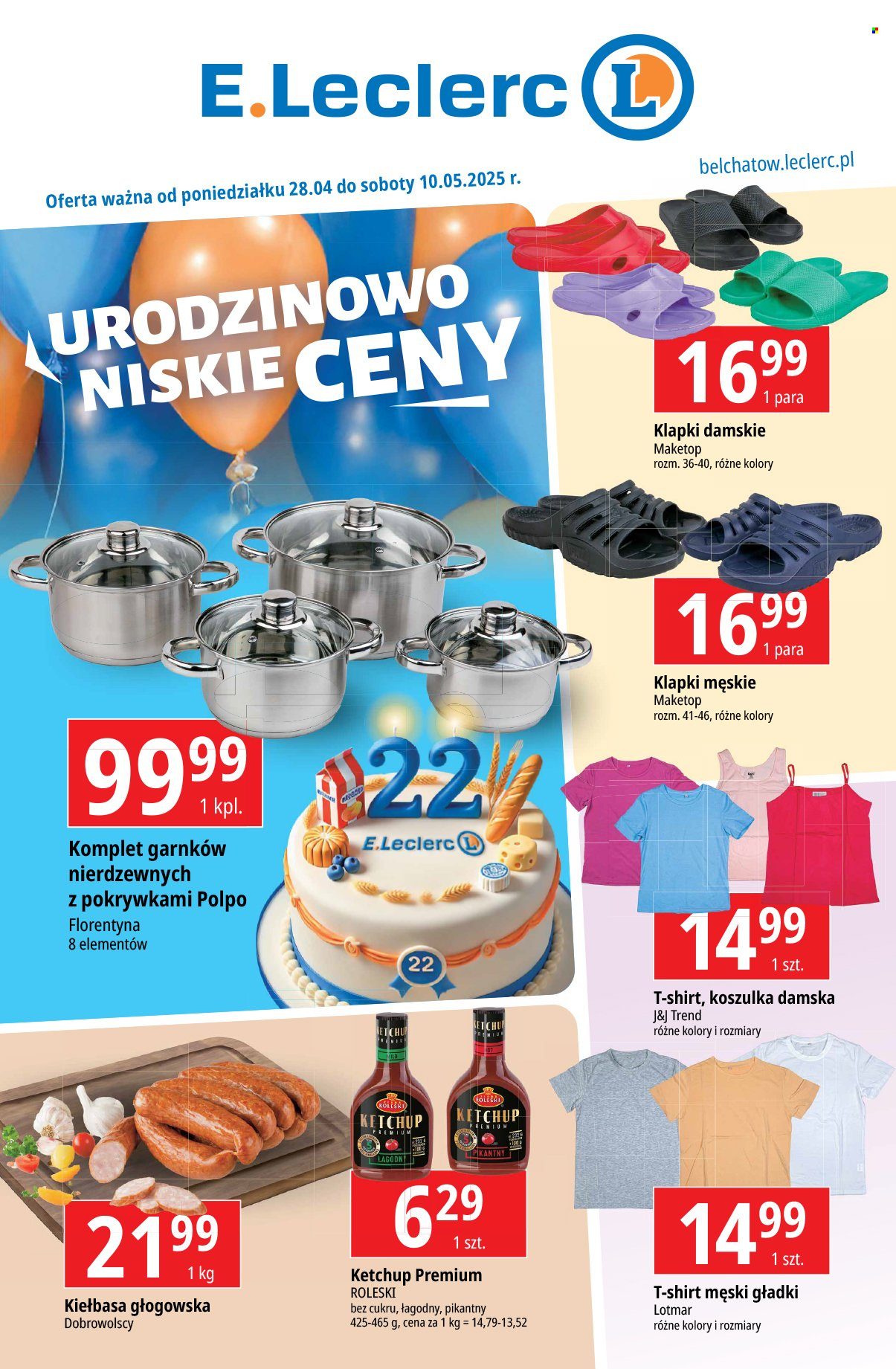 Gazetka E.Leclerc - 28.04.2025 - 10.05.2025. Strona 1
