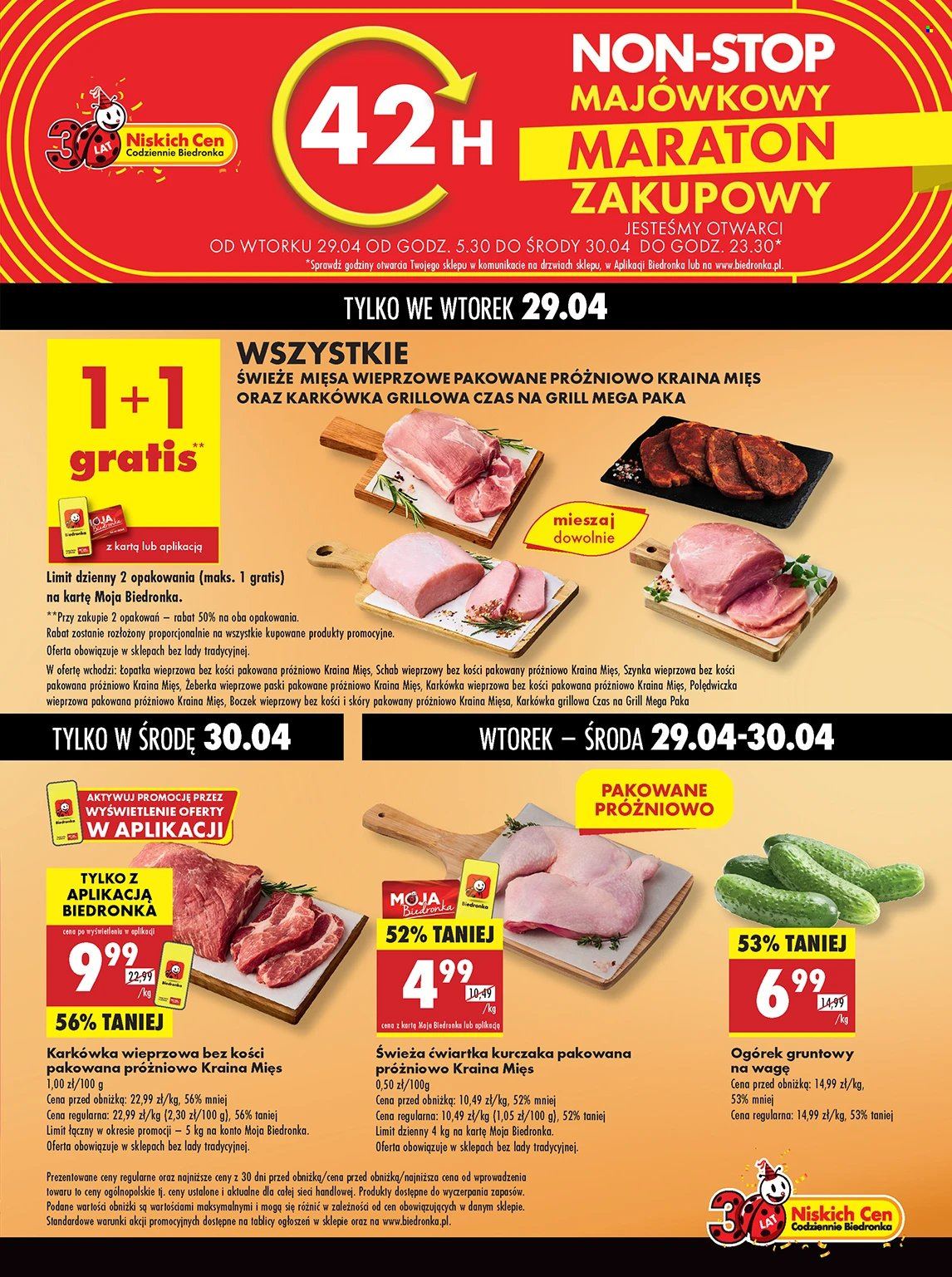 Gazetka Biedronka - 29.04.2025 - 30.04.2025. Strona 1