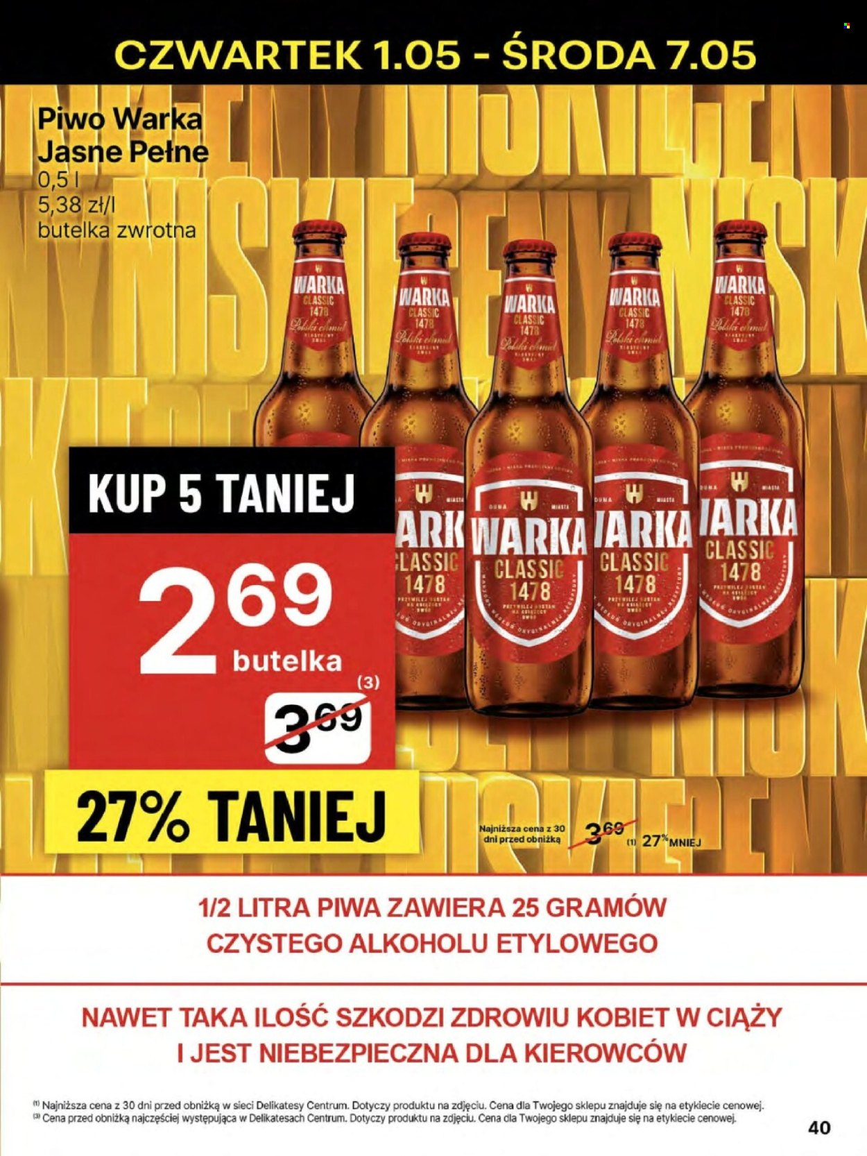Gazetka Delikatesy Centrum - 28.04.2025 - 7.05.2025. Strona 40