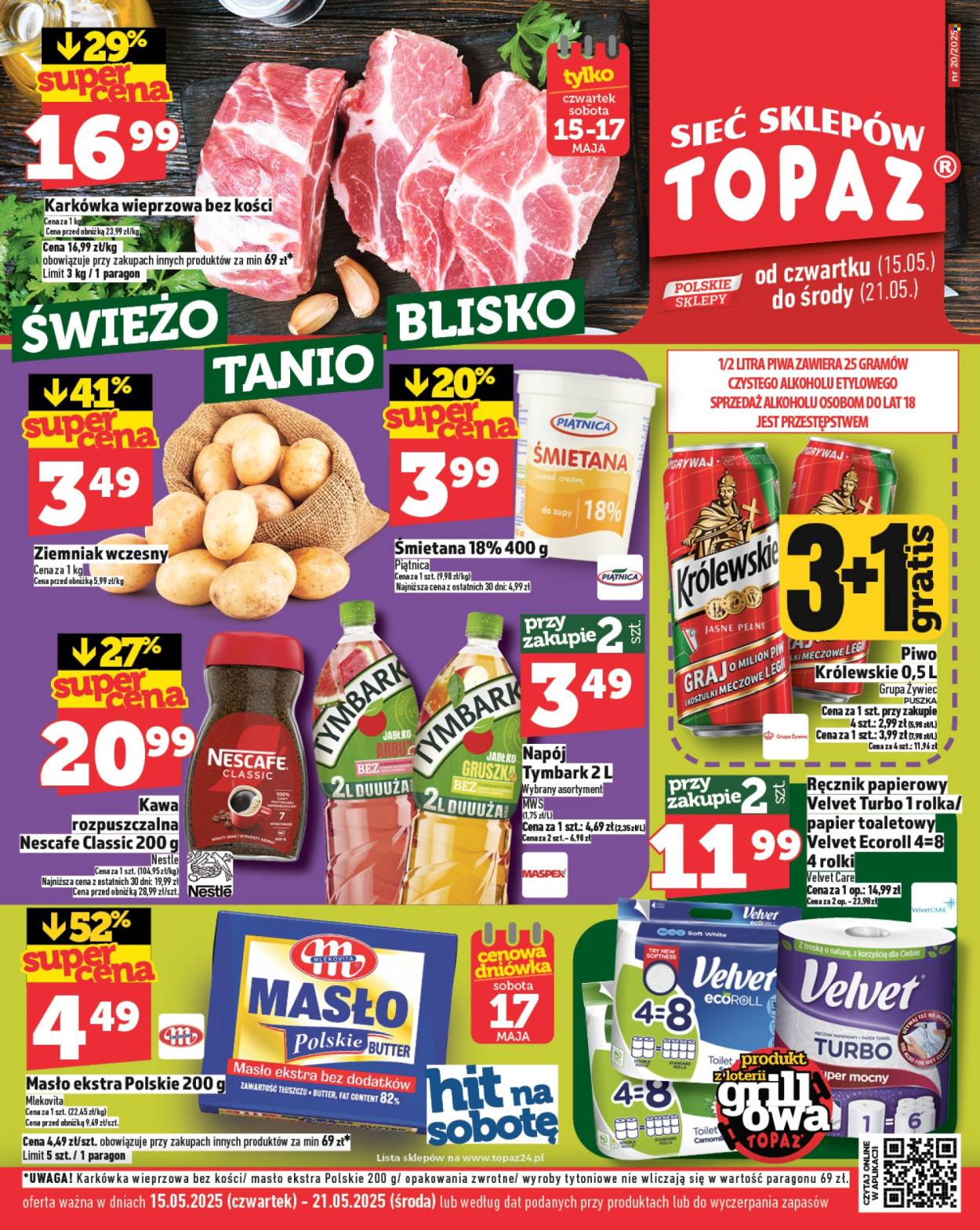 Gazetka Topaz - 15.05.2025 - 21.05.2025. Strona 1
