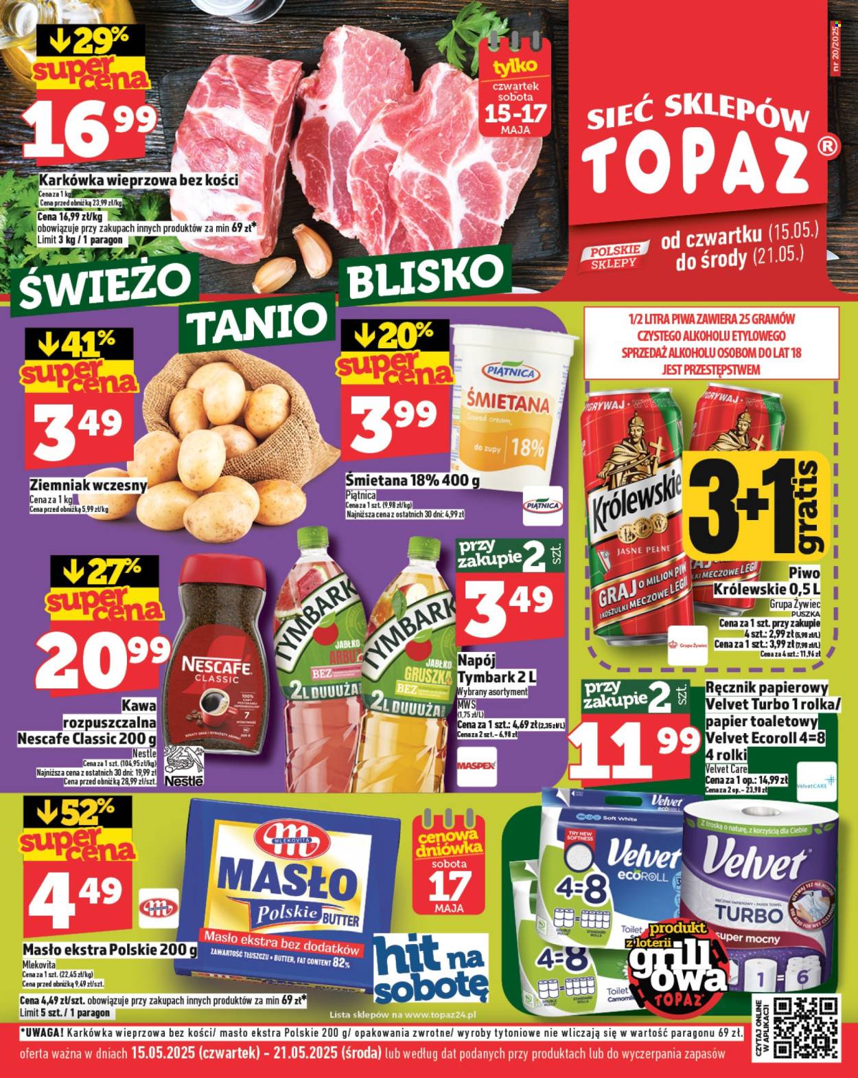 Gazetka Topaz - 15.05.2025 - 21.05.2025. Strona 1