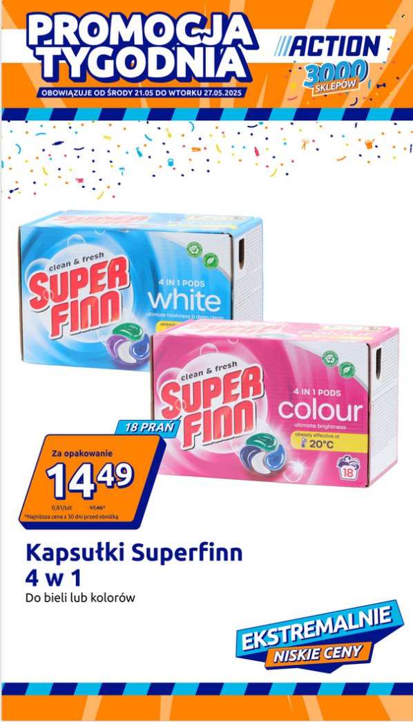 Gazetka Action - 21.05.2025 - 27.05.2025. Strona 1