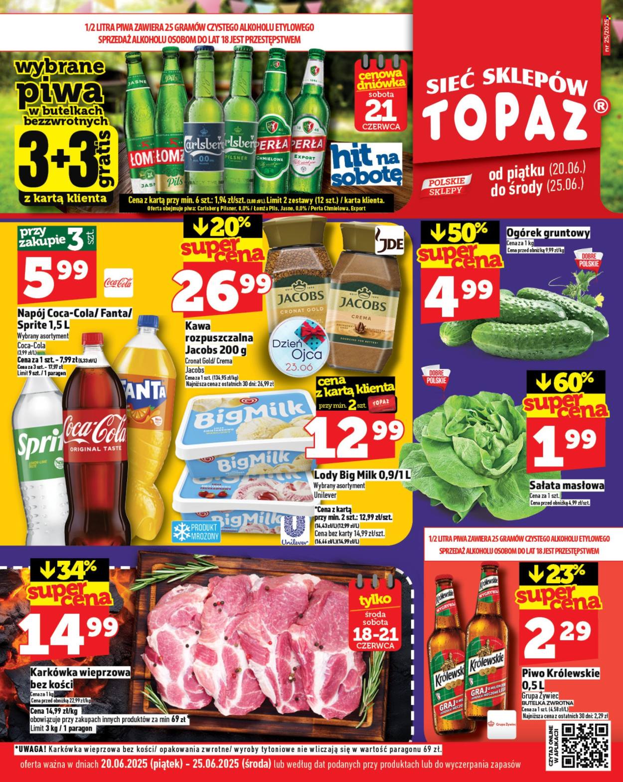 Gazetka Topaz - 20.06.2025 - 25.06.2025. Strona 1