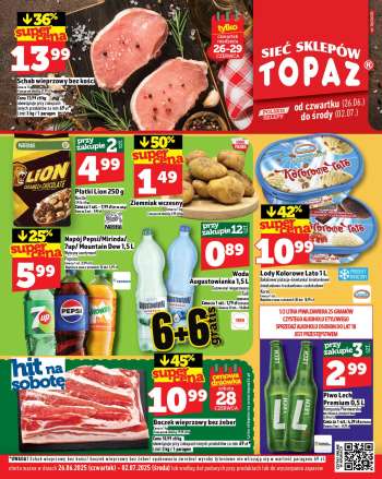 Gazetka Topaz - 26.06.2025 - 2.07.2025.