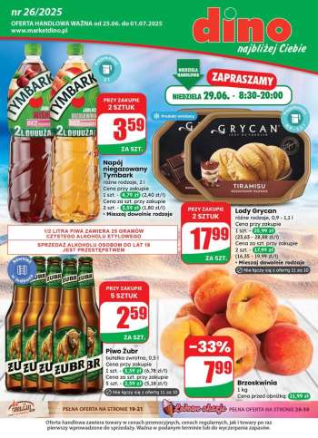 Gazetka Dino - 25.06.2025 - 1.07.2025.