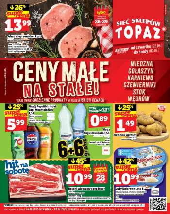 Gazetka Topaz - 26.06.2025 - 2.07.2025.
