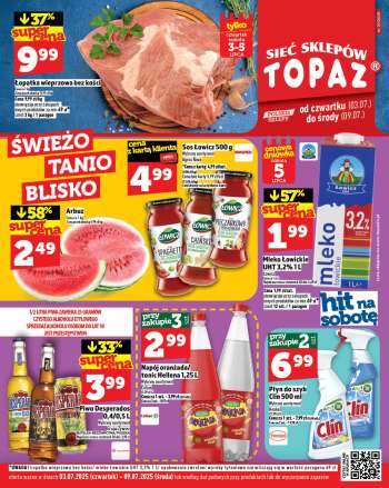 Gazetka Topaz - 3.07.2025 - 9.07.2025.