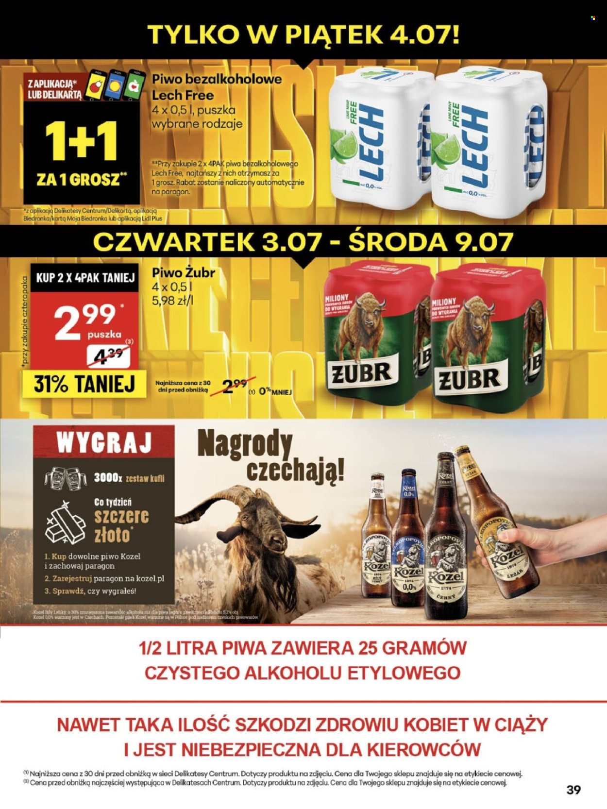 Gazetka Delikatesy Centrum - 3.07.2025 - 9.07.2025. Strona 39
