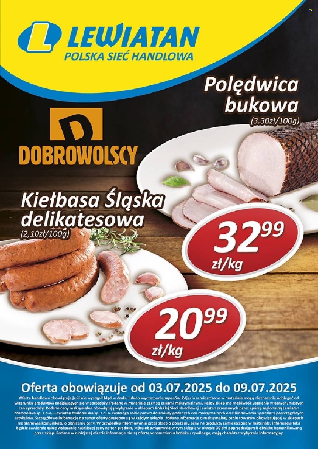 Gazetka Lewiatan - 10.07.2025 - 16.07.2025. Strona 1