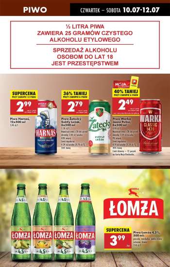 thumbnail - Piwo Warka Jasne Pełne , 6x500 ml