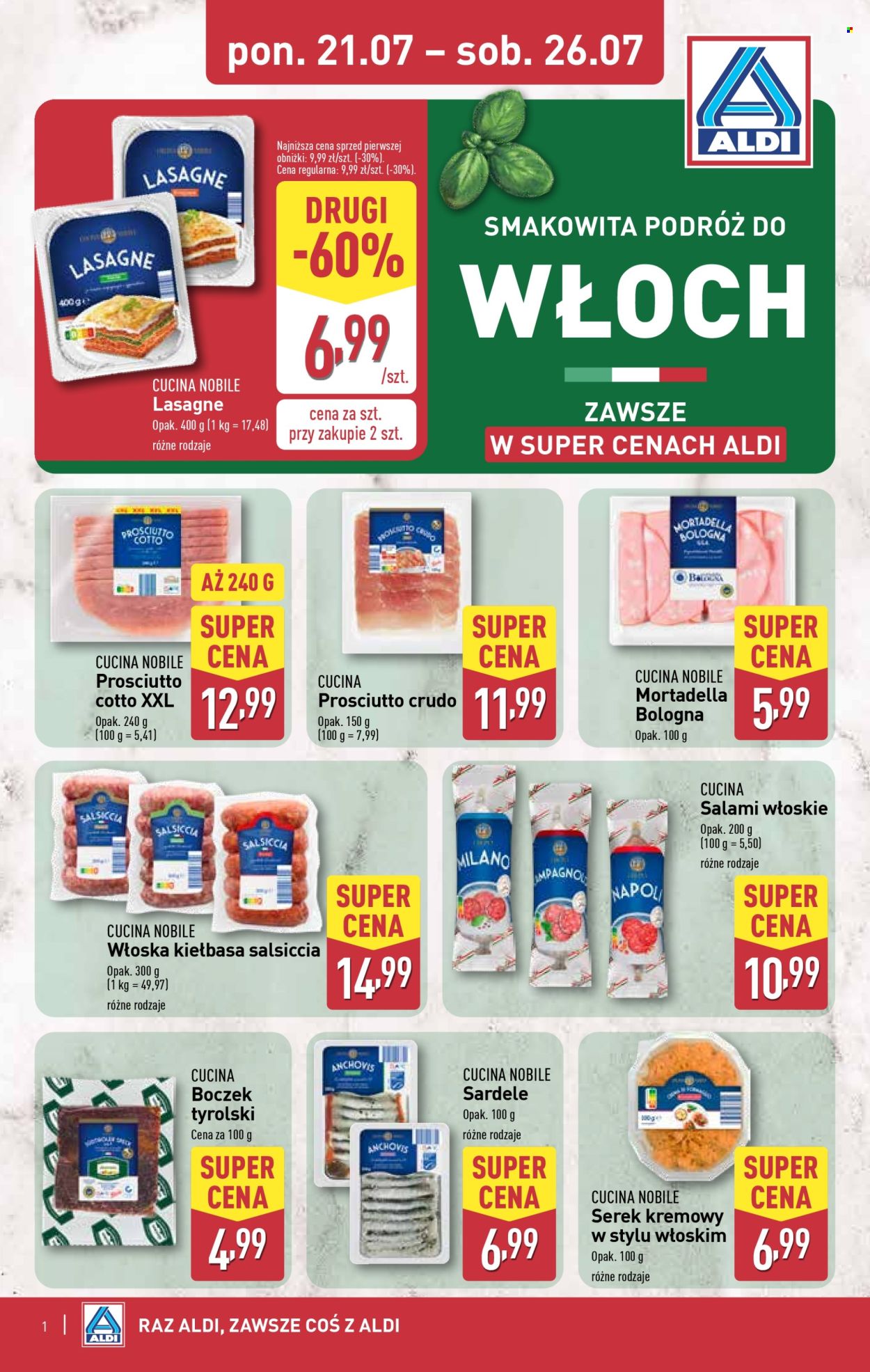 Gazetka ALDI - 21.07.2025 - 26.07.2025. Strona 1