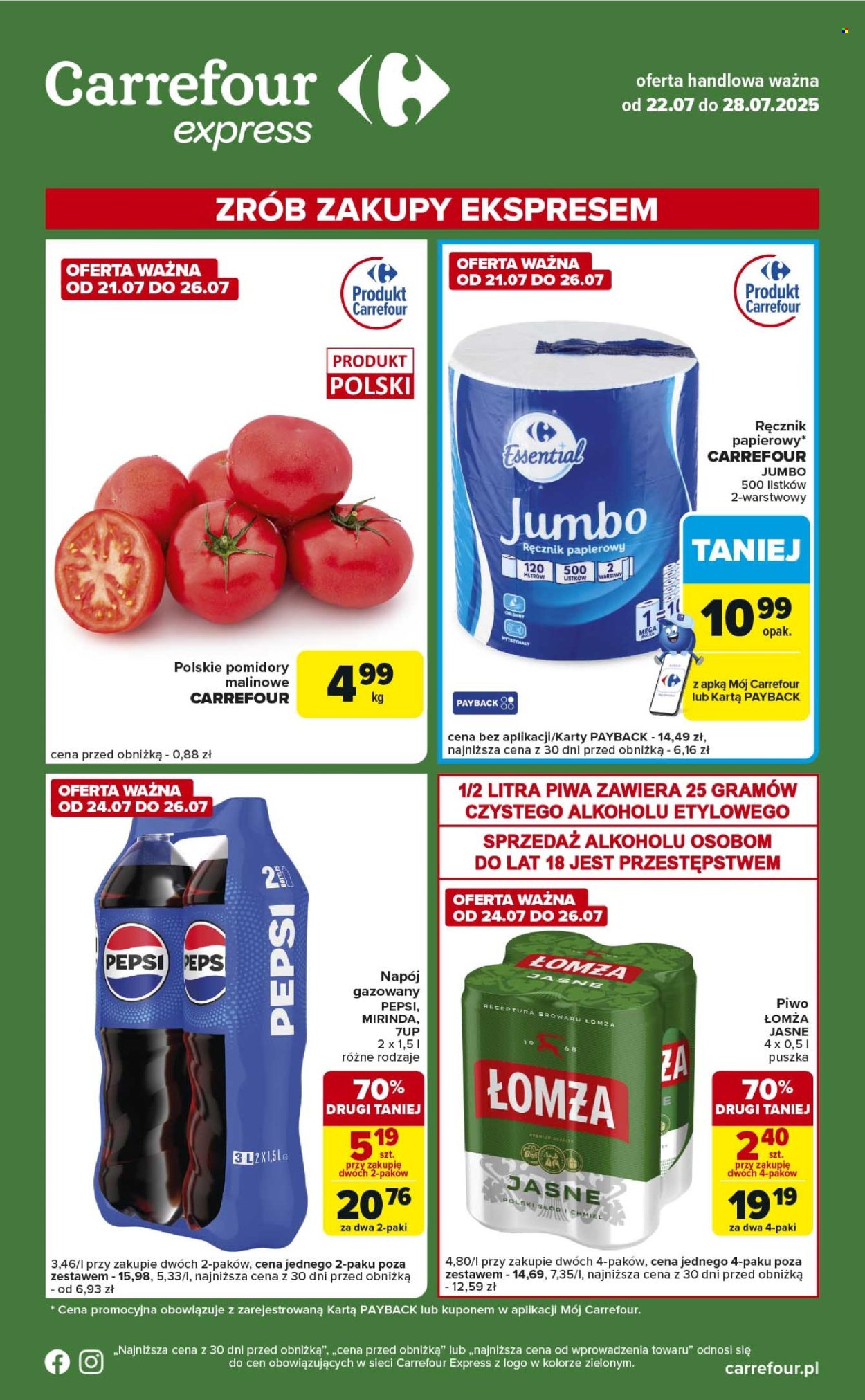 Gazetka Carrefour Express - 22.07.2025 - 28.07.2025. Strona 1