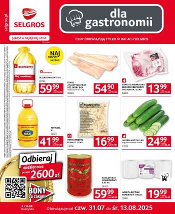 Gazetka Selgros - 31.07.2025 - 13.08.2025.