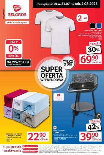 Gazetka Selgros - 31.07.2025 - 2.08.2025.