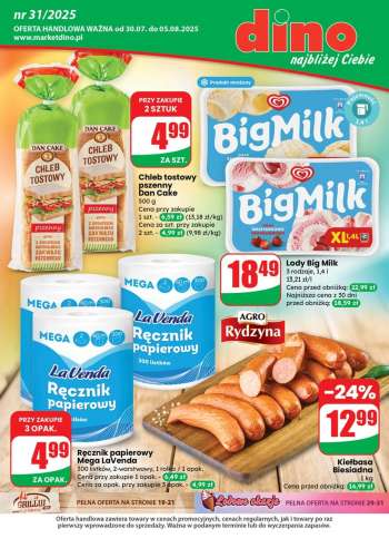 Gazetka Dino - 30.07.2025 - 5.08.2025.