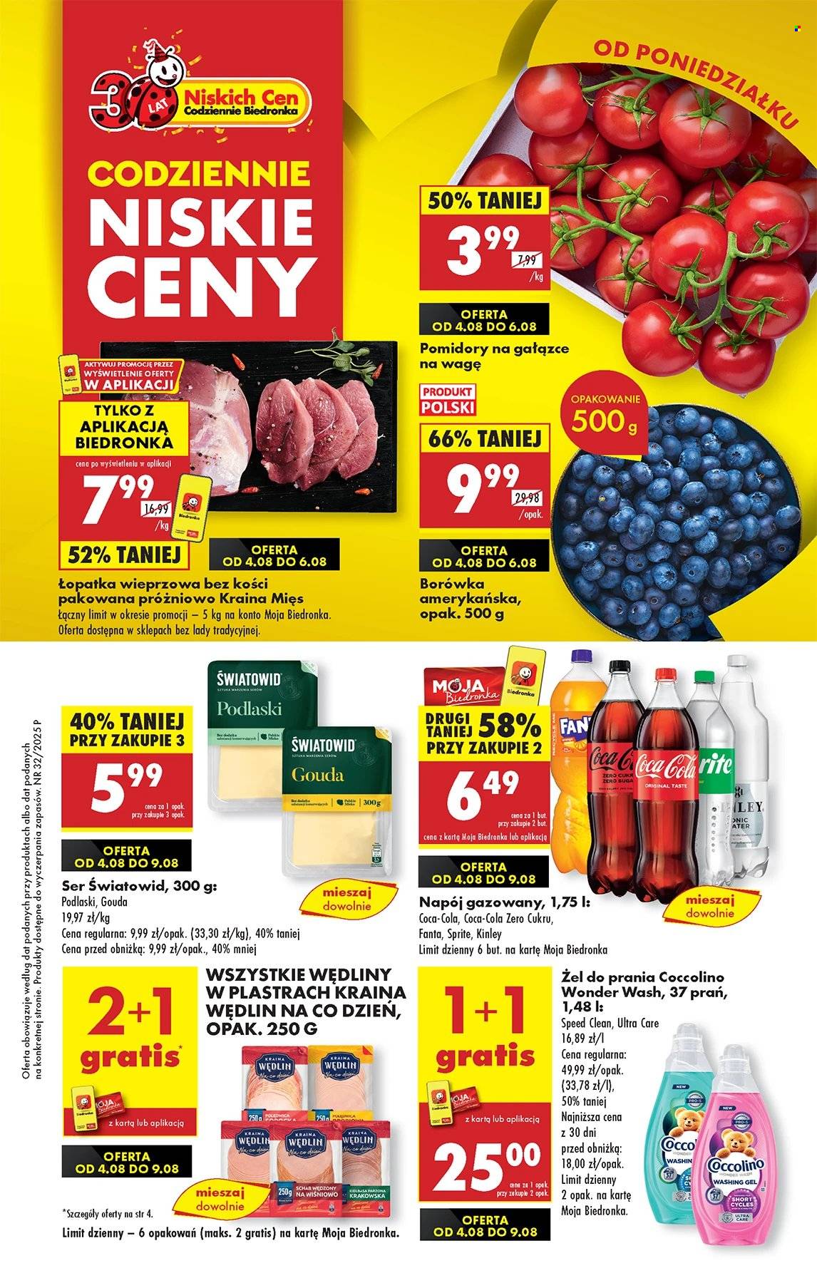 Gazetka Biedronka - 4.08.2025 - 9.08.2025. Strona 1