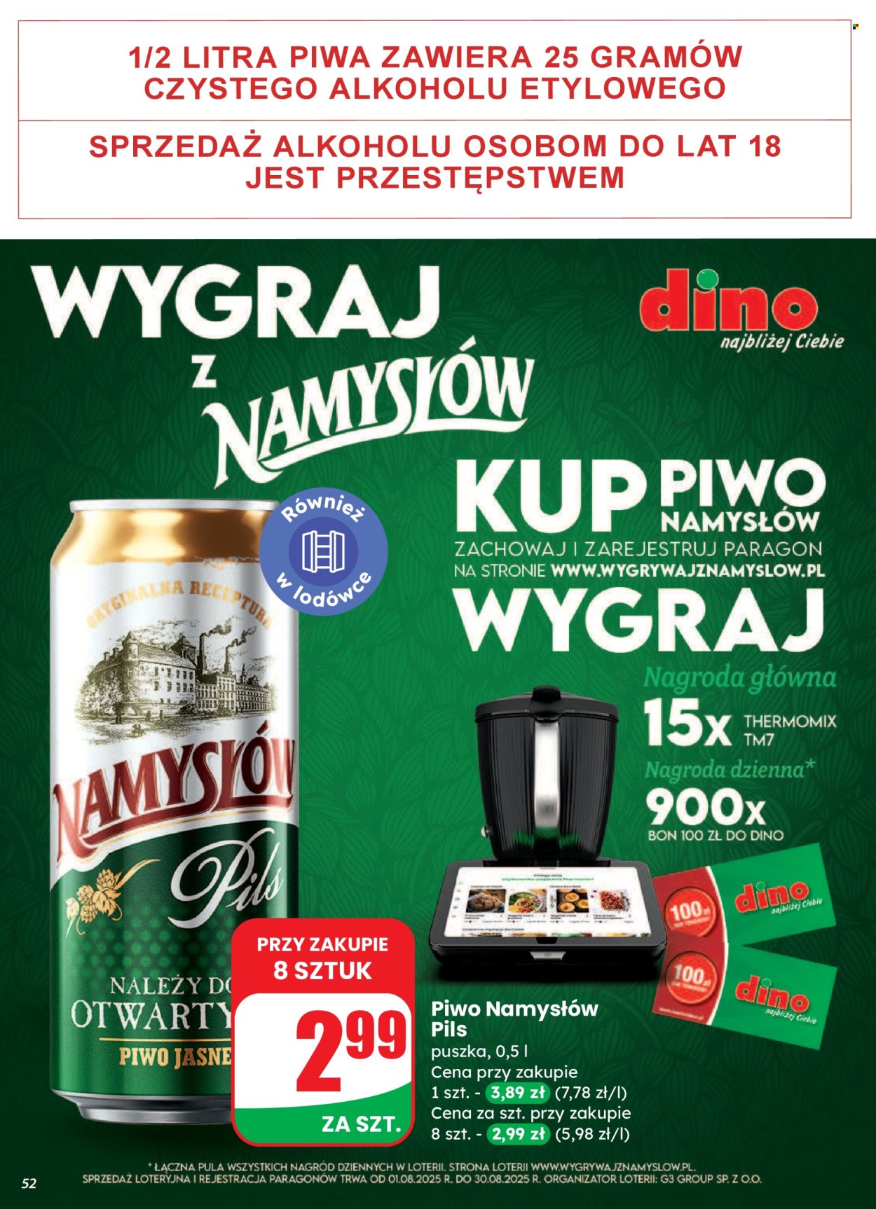 Gazetka Dino - 6.08.2025 - 12.08.2025. Strona 52