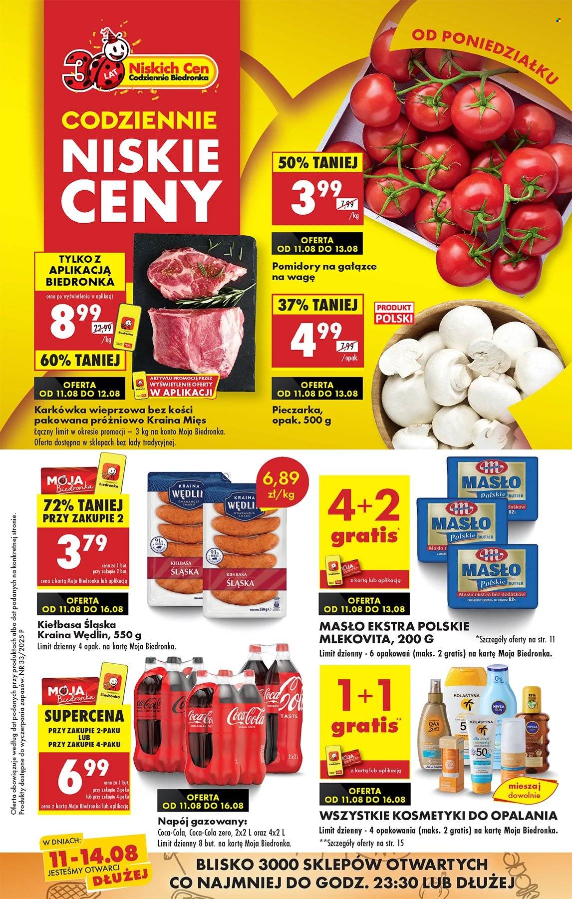 Gazetka Biedronka - 11.08.2025 - 16.08.2025. Strona 1