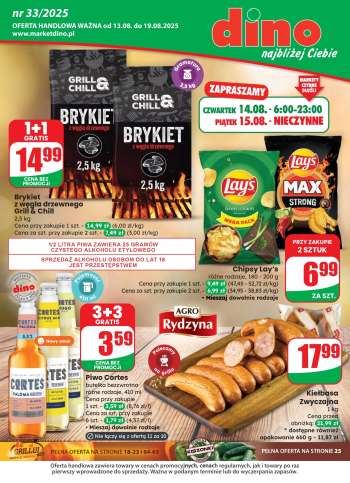 Gazetka Dino - 13.08.2025 - 19.08.2025.