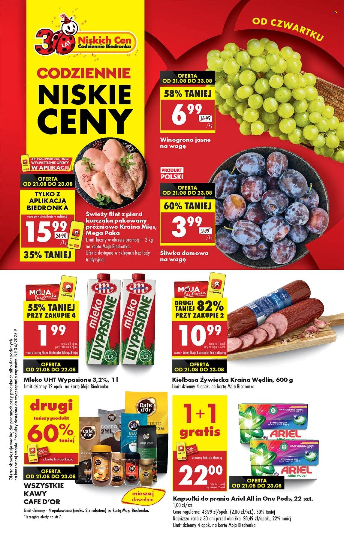 Gazetka Biedronka - 21.08.2025 - 27.08.2025. Strona 1