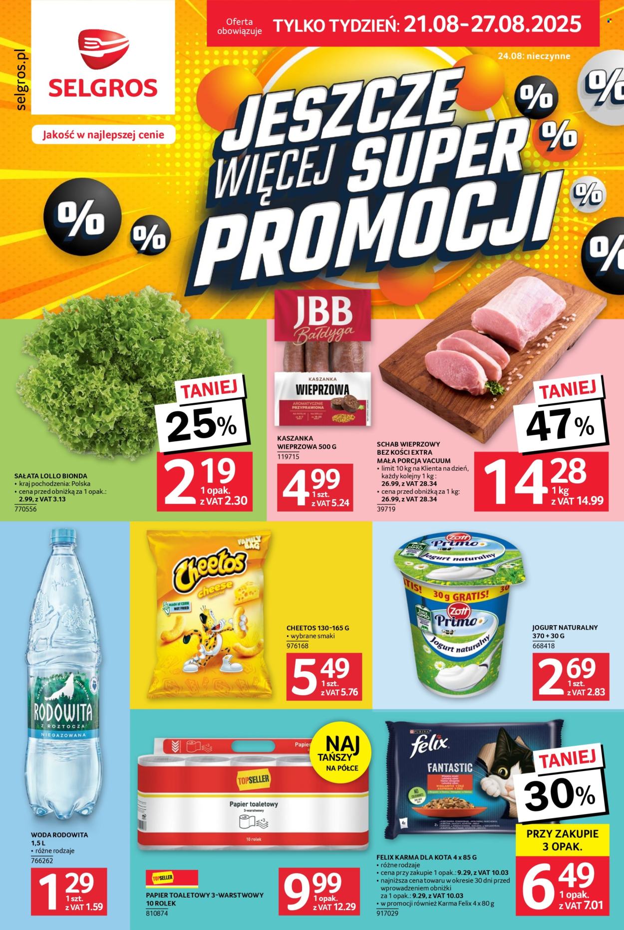 Gazetka Selgros - 21.08.2025 - 27.08.2025. Strona 1