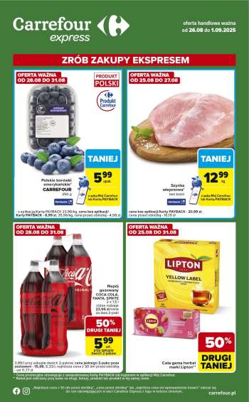 Gazetka Carrefour Express - 26.08.2025 - 1.09.2025.