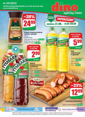 Gazetka Dino - 27.08.2025 - 2.09.2025.