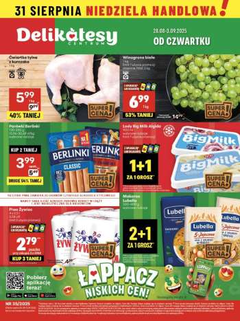 Gazetka Delikatesy Centrum - 28.08.2025 - 3.09.2025.