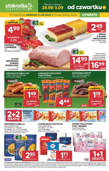 Gazetka Stokrotka Supermarket - 28.08.2025 - 3.09.2025.