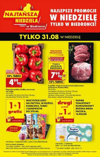 Gazetka Biedronka - 31.08.2025 - 31.08.2025.