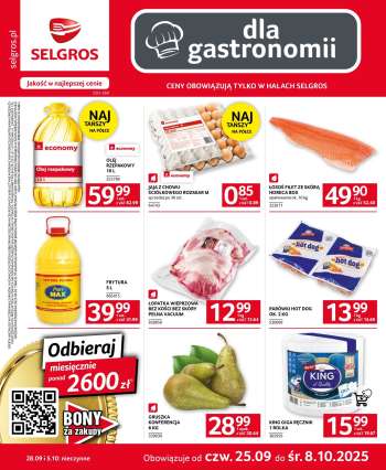 Gazetka Selgros - 25.09.2025 - 8.10.2025.