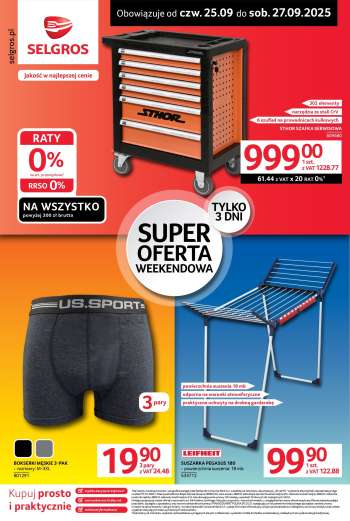 Gazetka Selgros - 25.09.2025 - 27.09.2025.