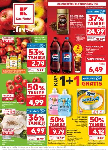 Gazetka Kaufland - 25.09.2025 - 1.10.2025.