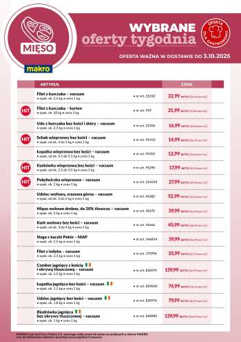 Gazetka Makro - 27.09.2025 - 3.10.2025.