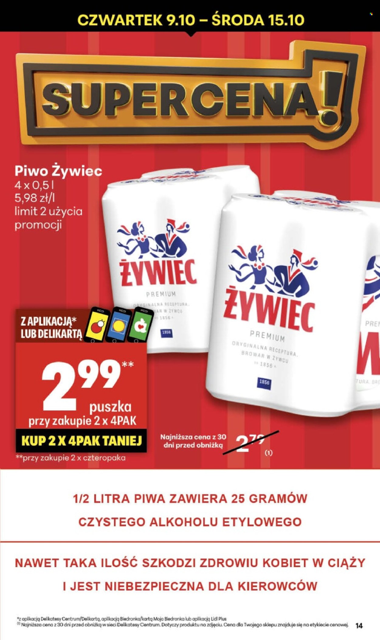 Gazetka Delikatesy Centrum - 9.10.2025 - 15.10.2025. Strona 14