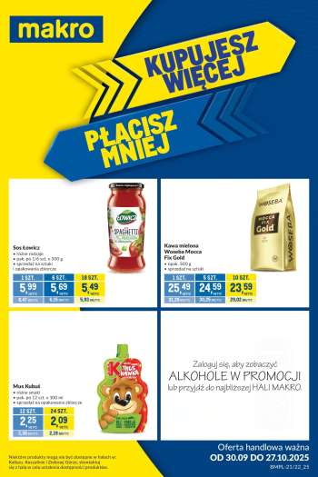 Gazetka Makro - 30.09.2025 - 27.10.2025.