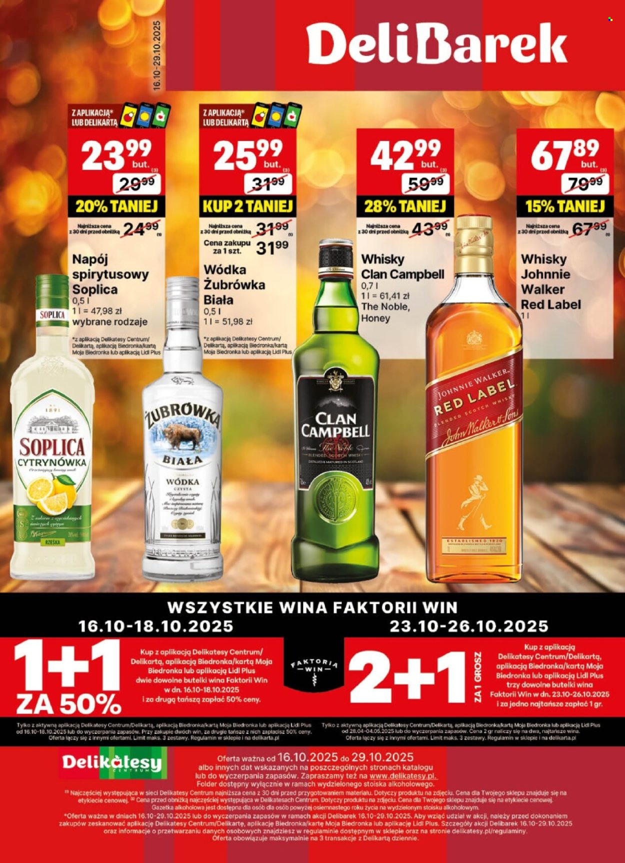 Gazetka Delikatesy Centrum - 16.10.2025 - 29.10.2025. Strona 1