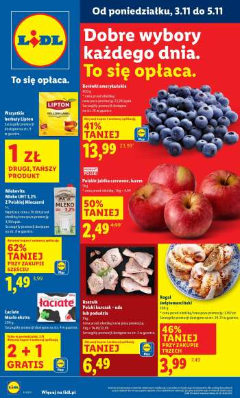 Gazetka Lidl - 3.11.2025 - 5.11.2025.