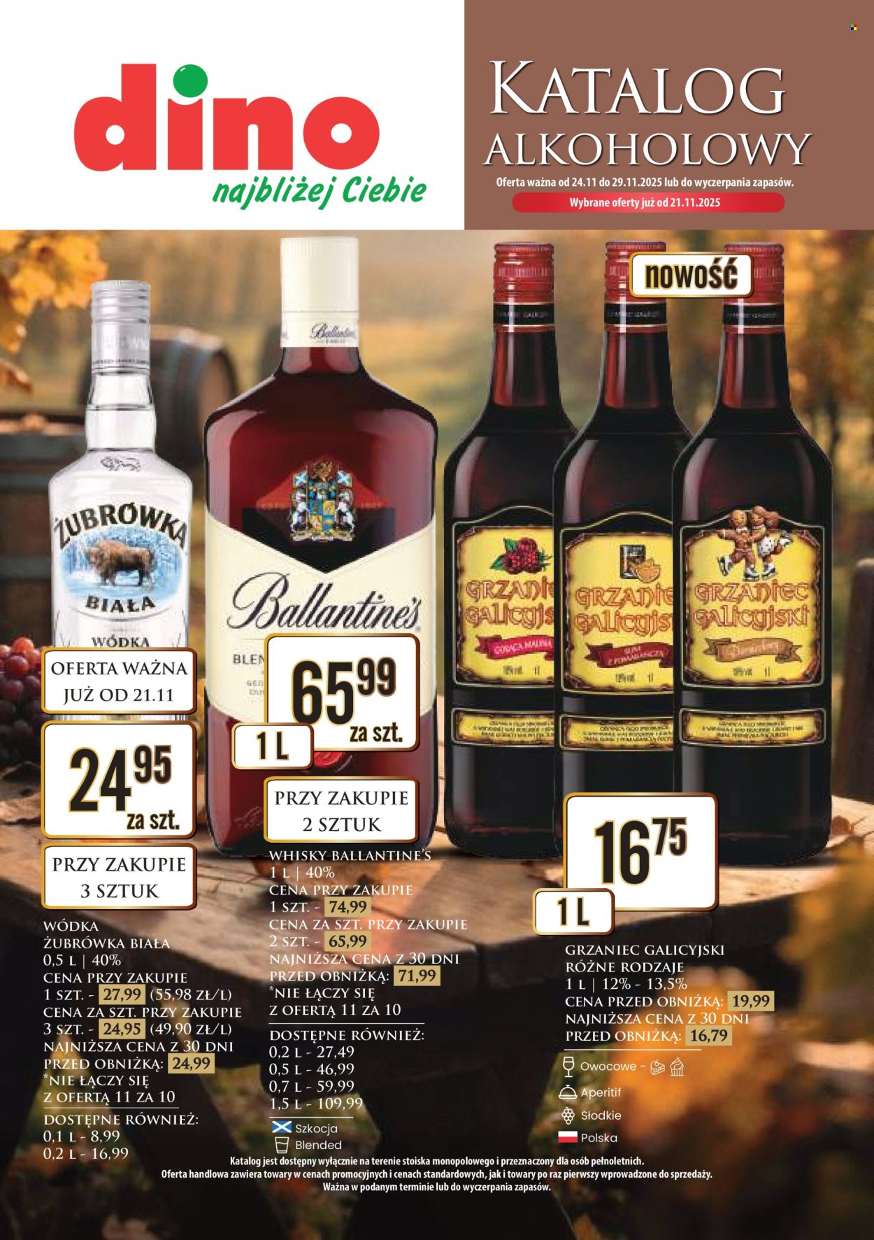 Gazetka Dino - 21.11.2025 - 29.11.2025. Strona 1