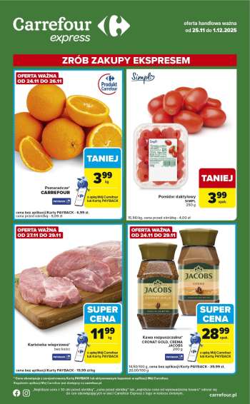 Gazetka Carrefour Express - 25.11.2025 - 1.12.2025.