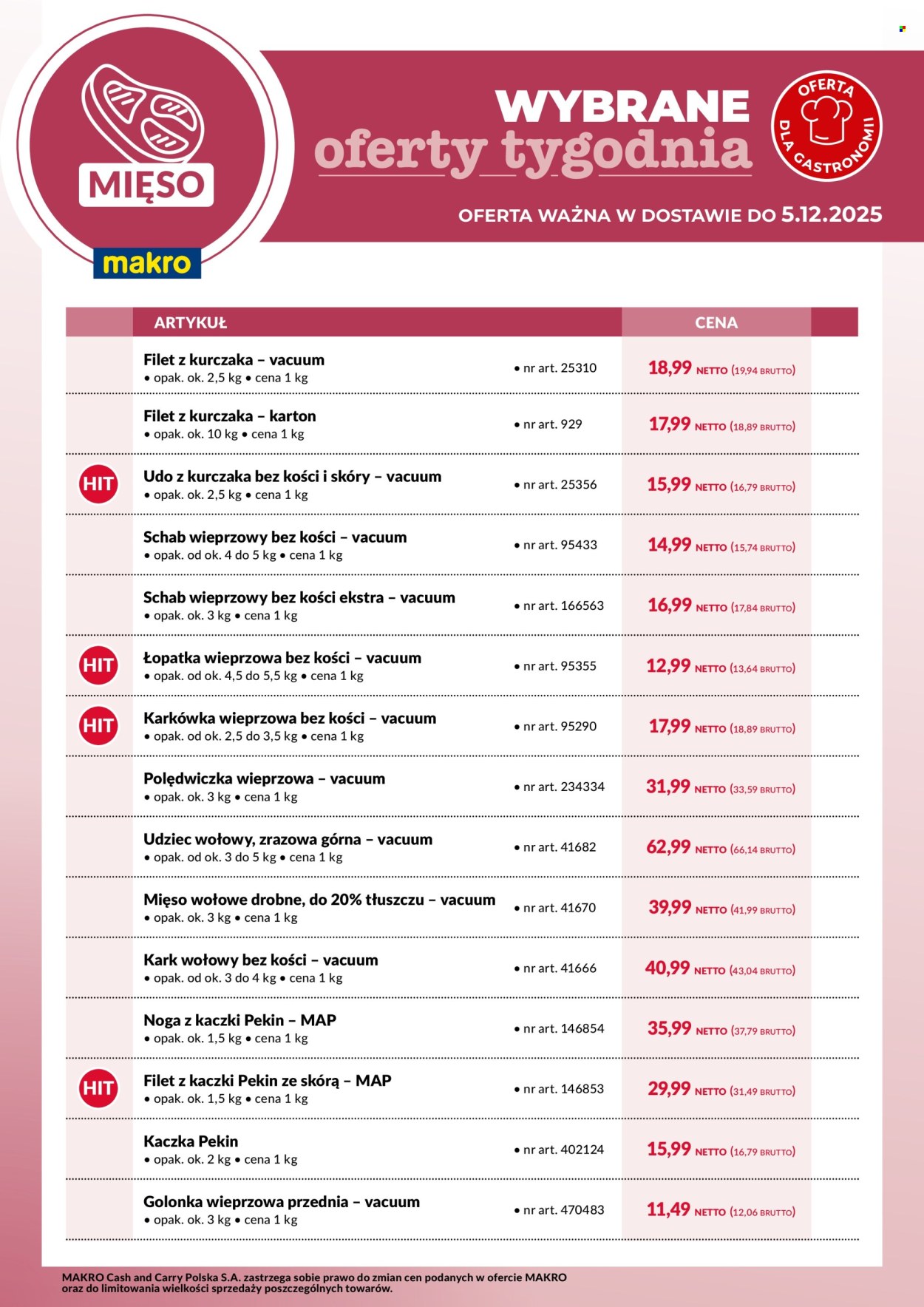 Gazetka Makro - 29.11.2025 - 5.12.2025. Strona 1