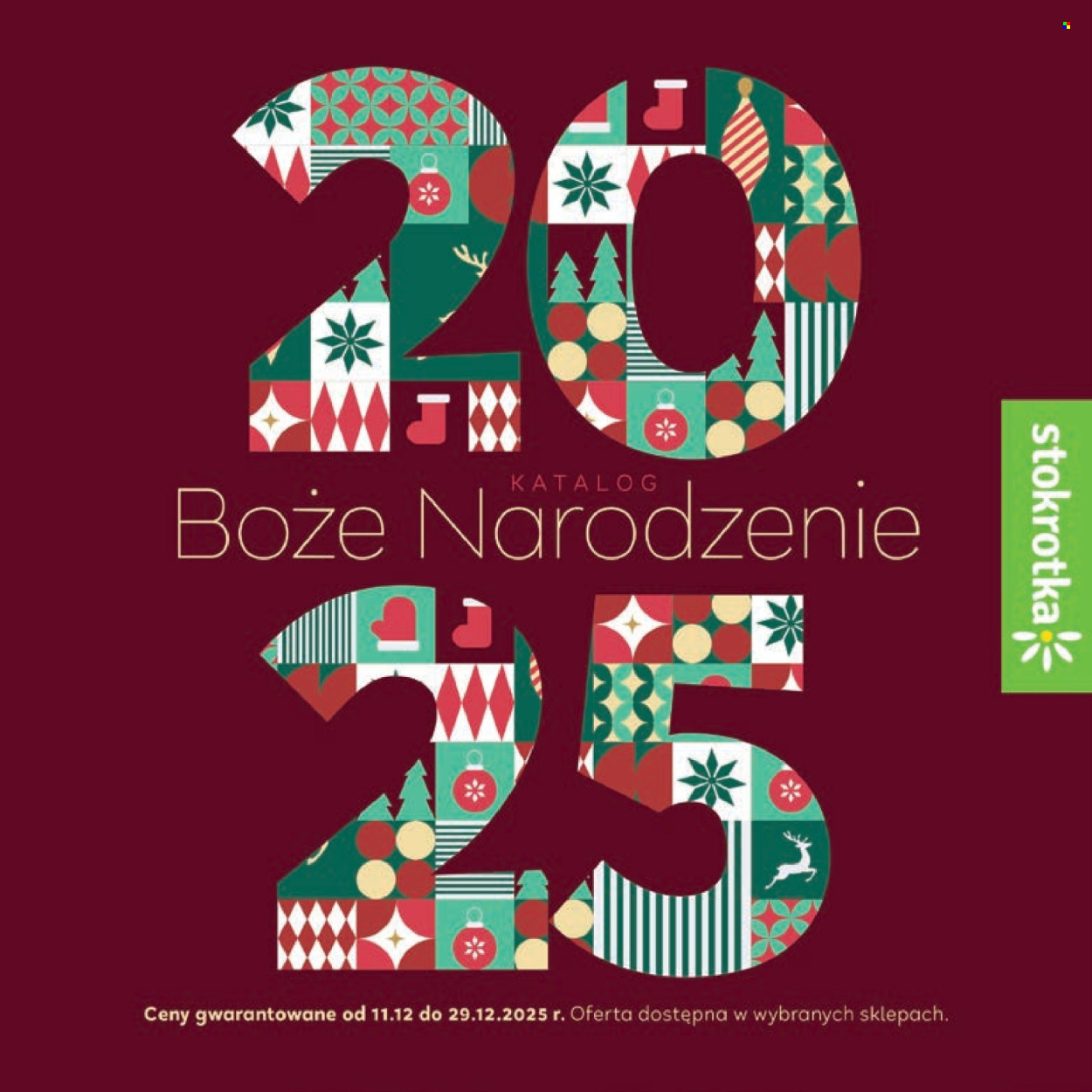 Gazetka Stokrotka Supermarket - 11.12.2025 - 29.12.2025. Strona 1