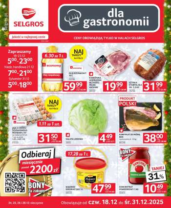 Gazetka Selgros - 18.12.2025 - 31.12.2025.