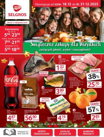 Gazetka Selgros - 18.12.2025 - 31.12.2025.
