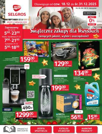 Gazetka Selgros - 18.12.2025 - 31.12.2025.