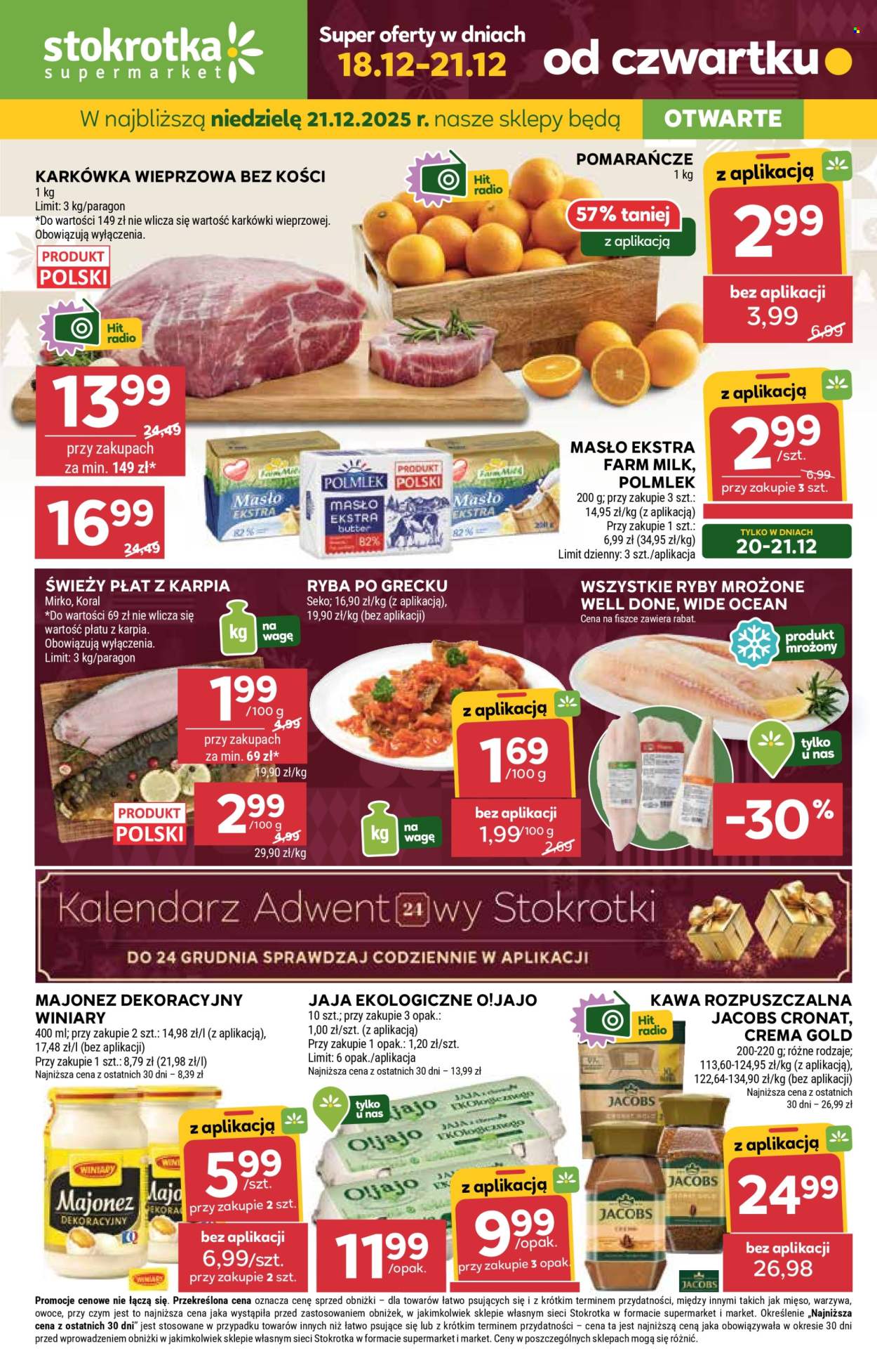 Gazetka Stokrotka Supermarket - 18.12.2025 - 21.12.2025. Strona 1